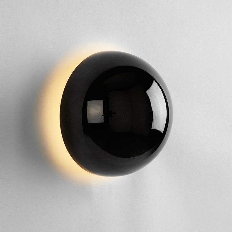 Candeeiro de Parede Bauhaus Eclipse com Acabamento Dourado para Iluminação de Arte Moderna