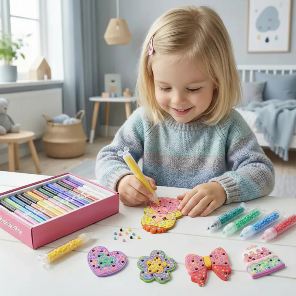 Kinder Perlenmalerei Bastelset für kreative Kunstaktivität