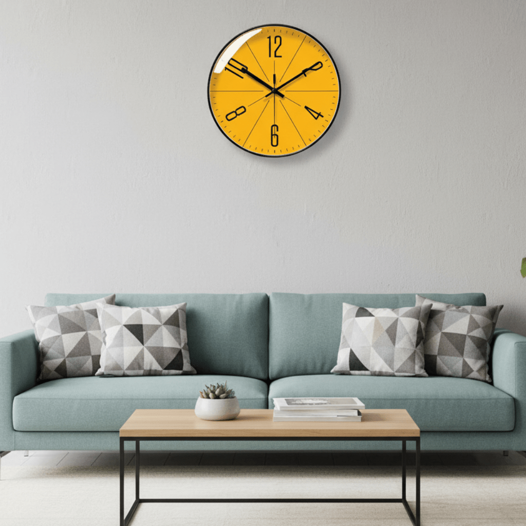NordicTime Černé Nástěnné Hodiny – Přesné a Stylové do Každé Domácnosti