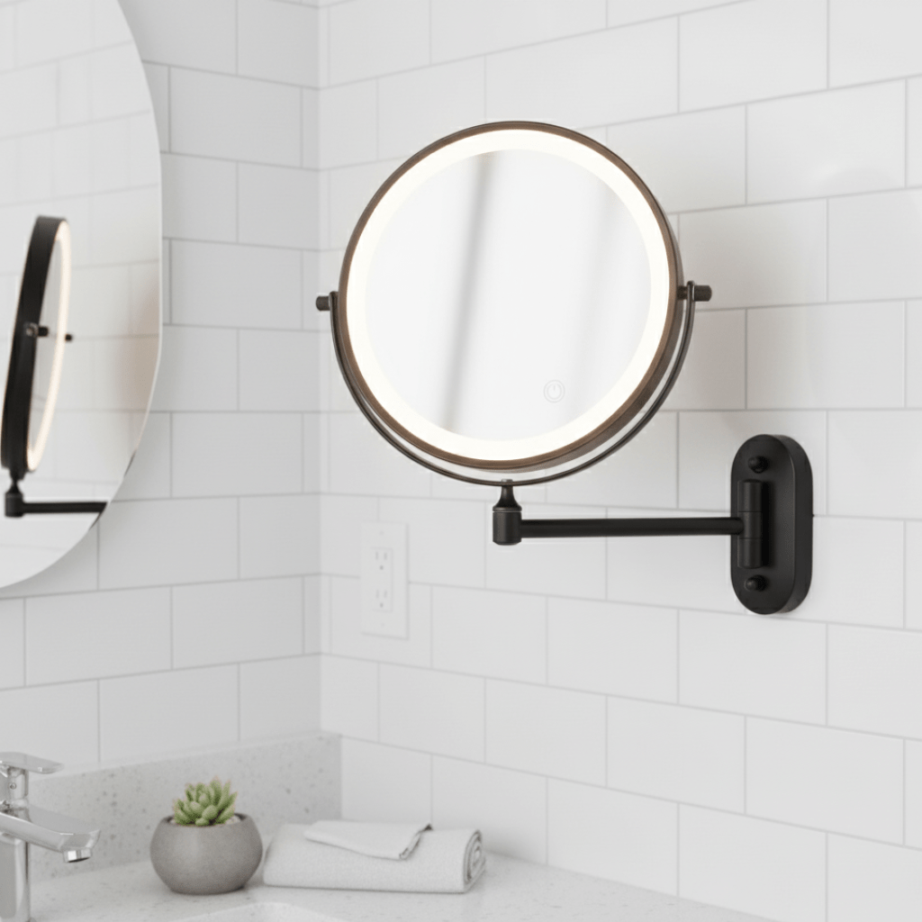 LumiView LED Lusterko Powiększające z Regulowanym Oświetleniem i Akumulatorem