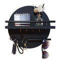 Round Wooden Key Holder Stylish Eco Friendly Wall Organizer