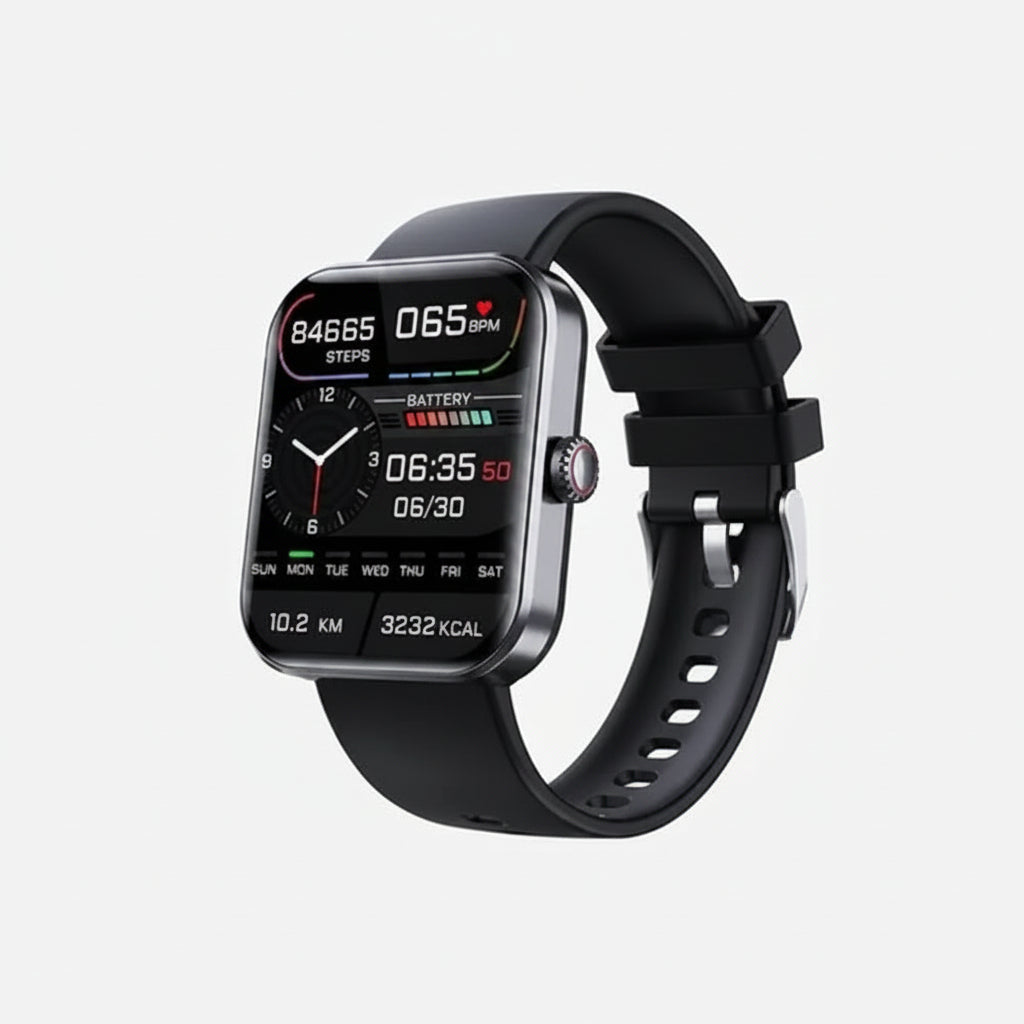 Smartwatch con monitoraggio della pressione sanguigna e fitness tracker