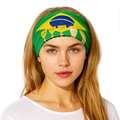 Brazília zászlós sportfejfedő világbajnokságra, nyakmelegítőként vagy arcmaszkként használható.
