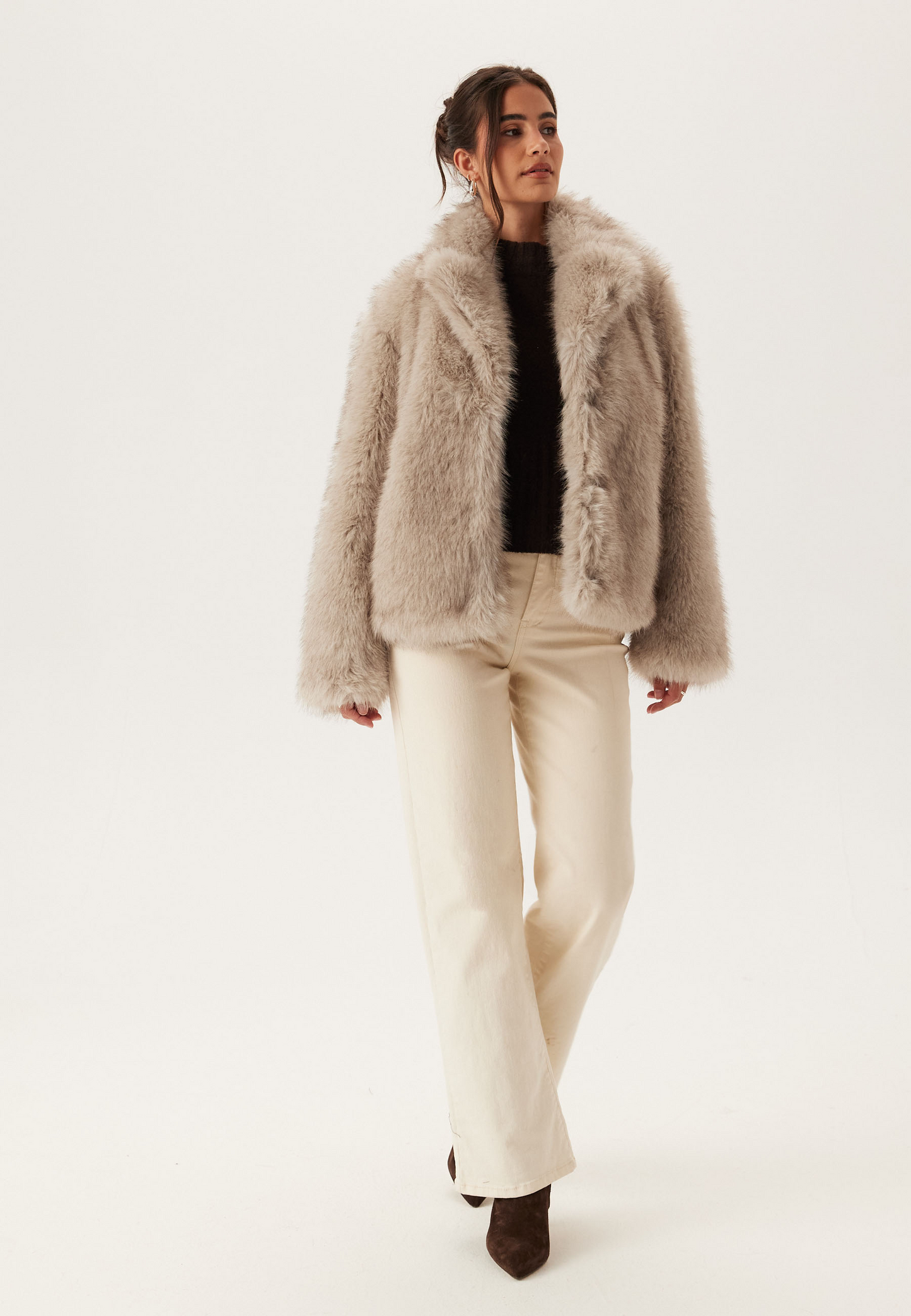 Veste en Fausse Fourrure Luxe