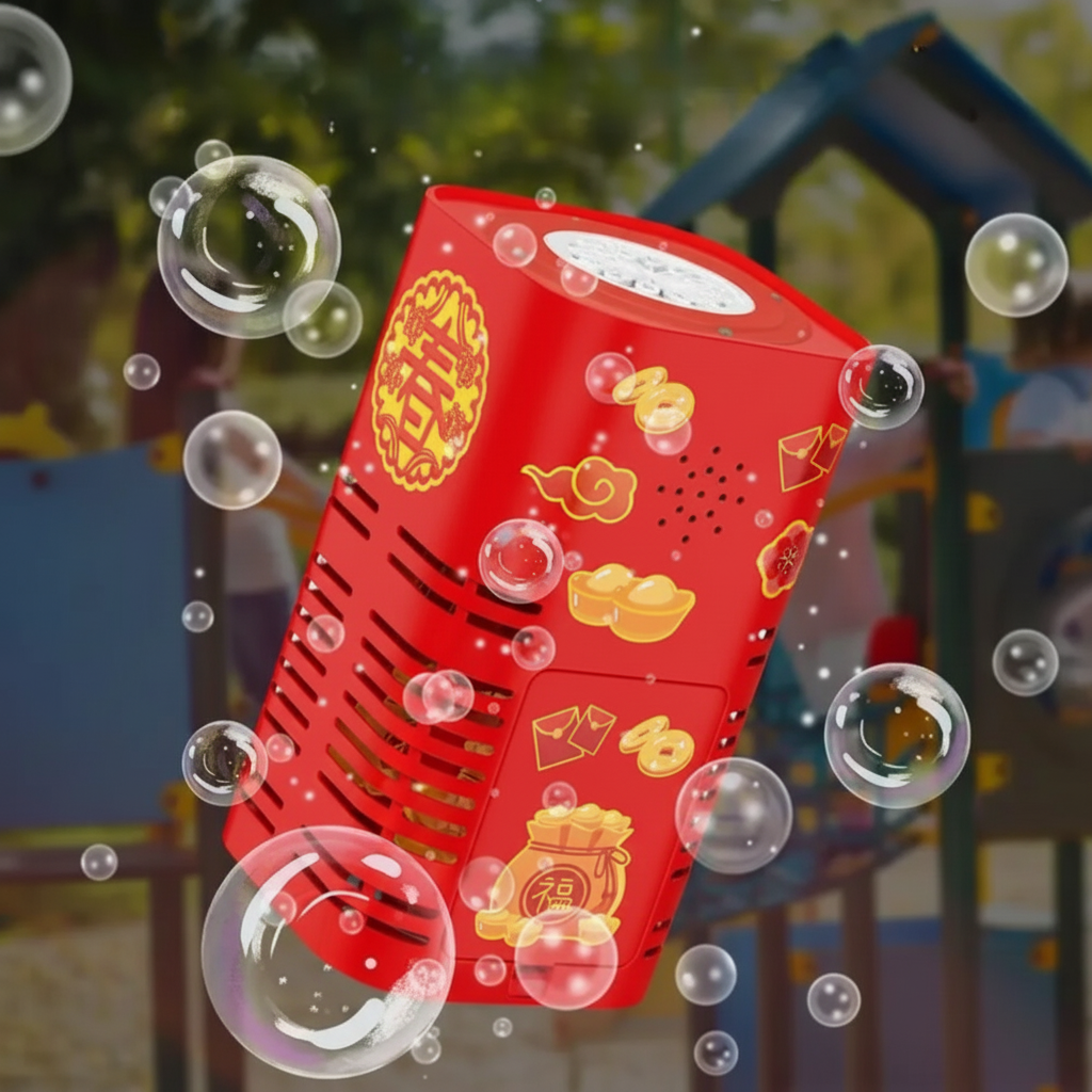 LED Bubble Machine for Kids Parties With Colorful Lights
