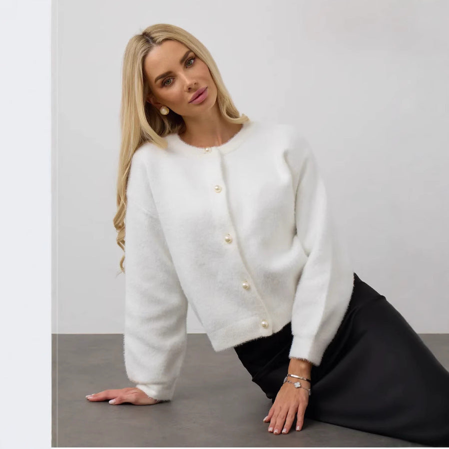 Cardigan tricoté en laine