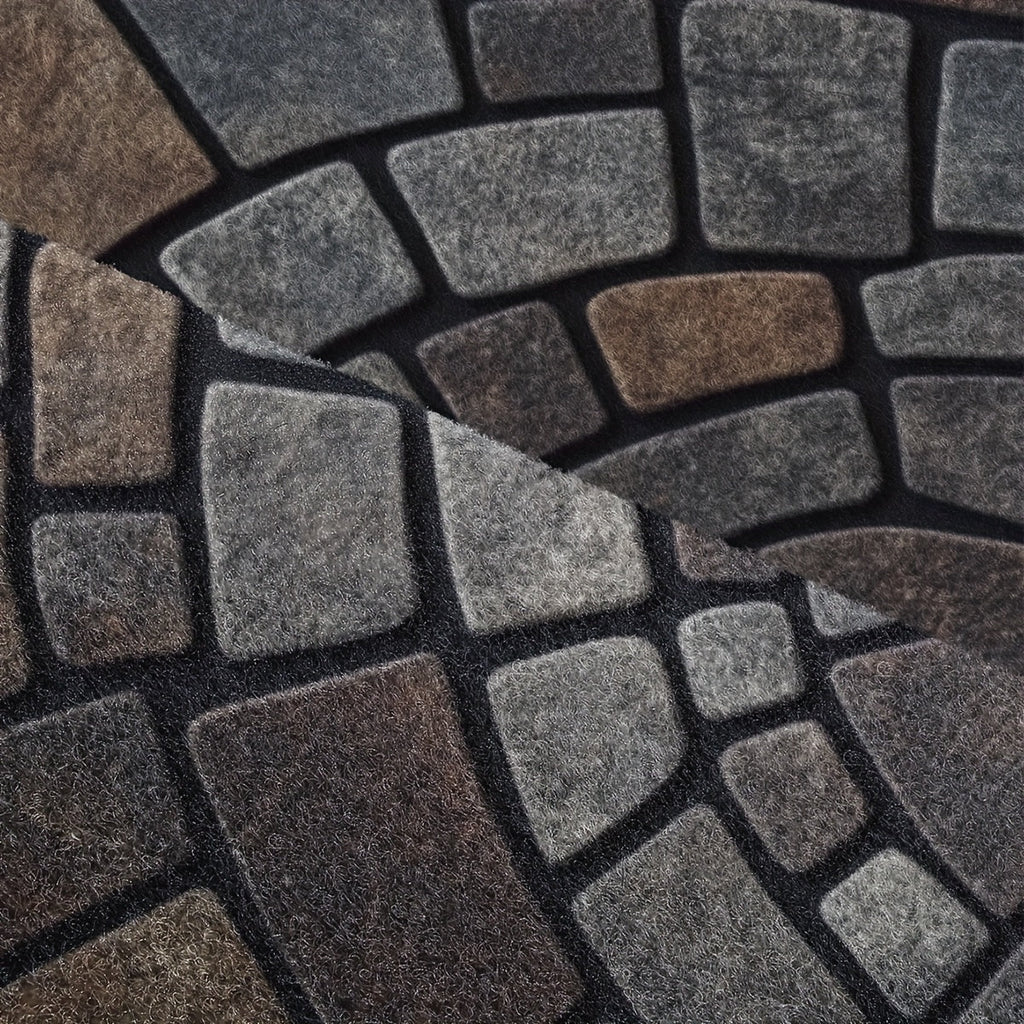 Zerbino d'ingresso a mosaico semicircolare per uso interno ed esterno