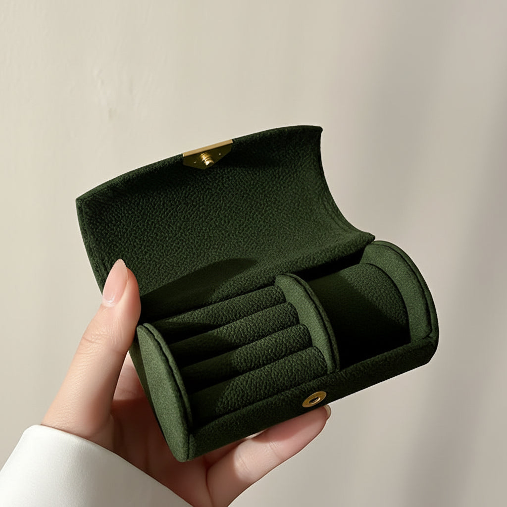 母の日 トラベルジュエリーボックス スナップ留め具付きオーガナイザー