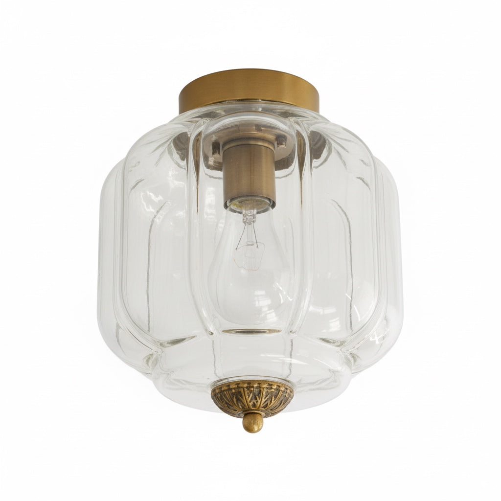 Stropní svítidlo Milk Glass s skleněným stínidlem, moderní přisazené, skandinávský styl