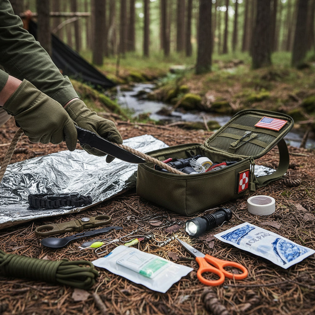 Survival Ready Backpack With Outdoor Gear And Tools