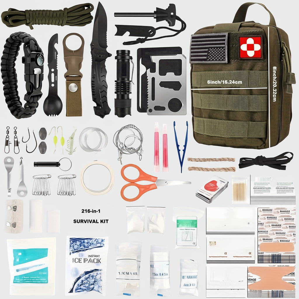 Survival Ready Backpack With Outdoor Gear And Tools