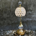 Lampe de chevet Crystal Touch avec lumière LED rechargeable