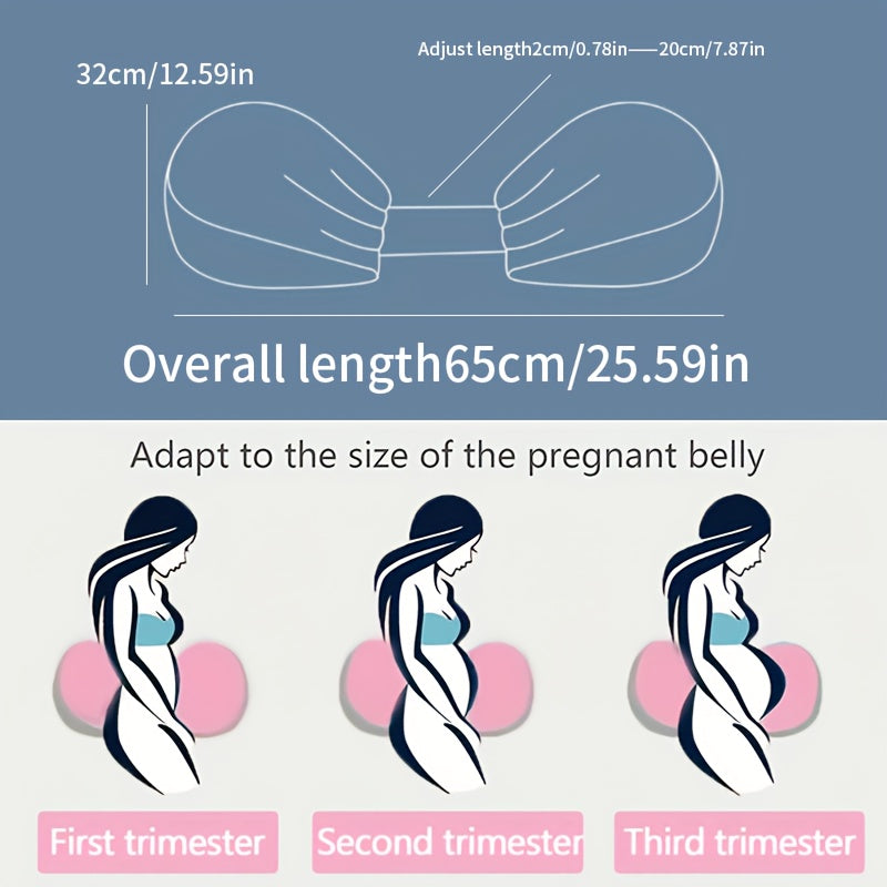 Adjustable Ergonomic Pillow For Expecting Moms, Side Or Belly Sleepers