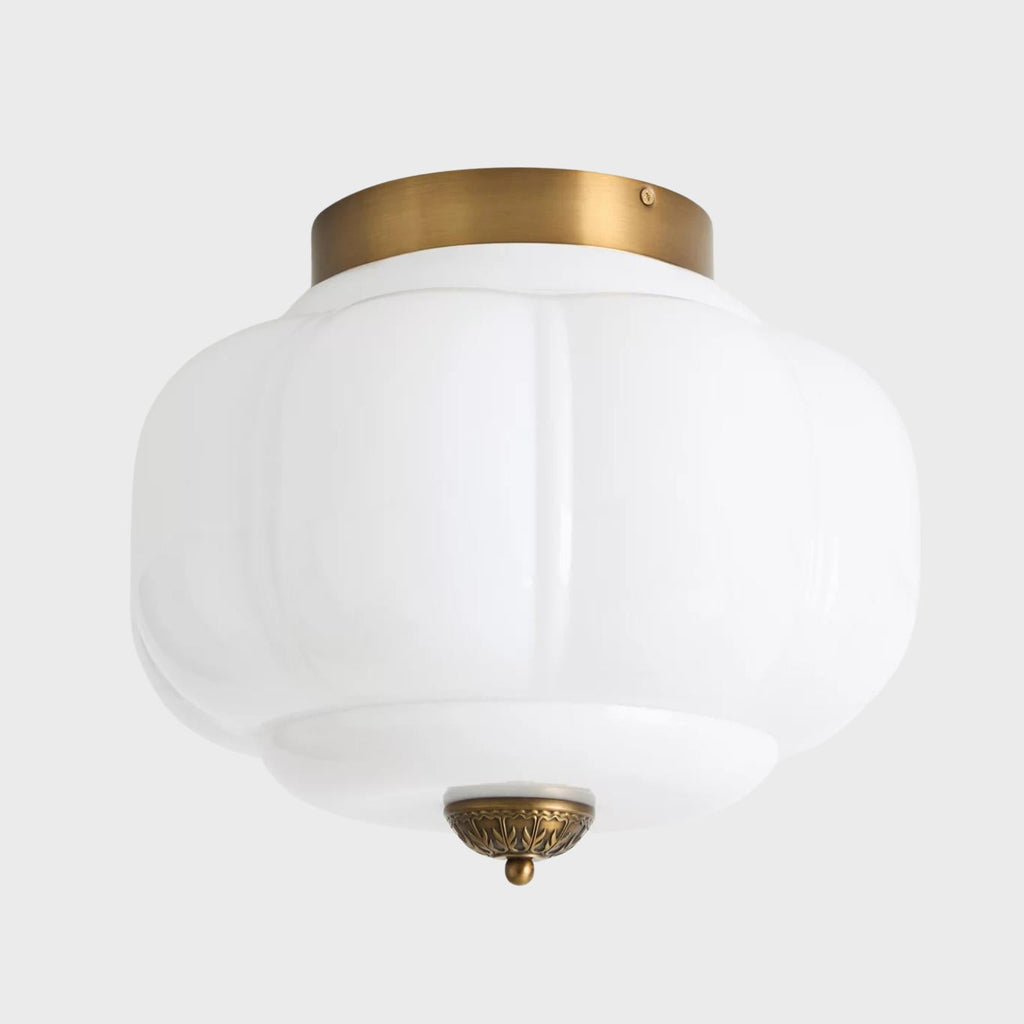 Stropní svítidlo Milk Glass s skleněným stínidlem, moderní přisazené, skandinávský styl