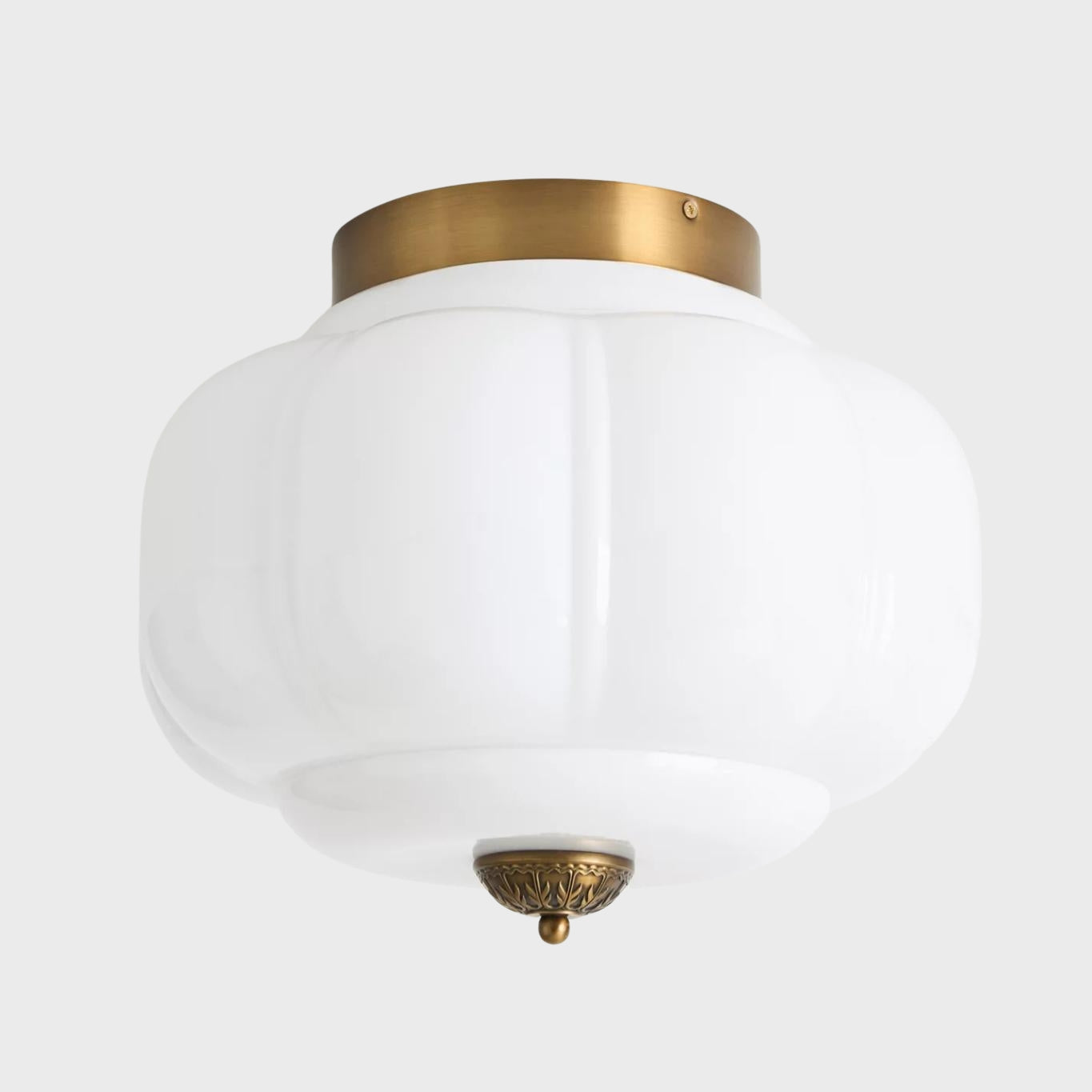Stropní svítidlo Milk Glass s skleněným stínidlem, moderní přisazené, skandinávský styl