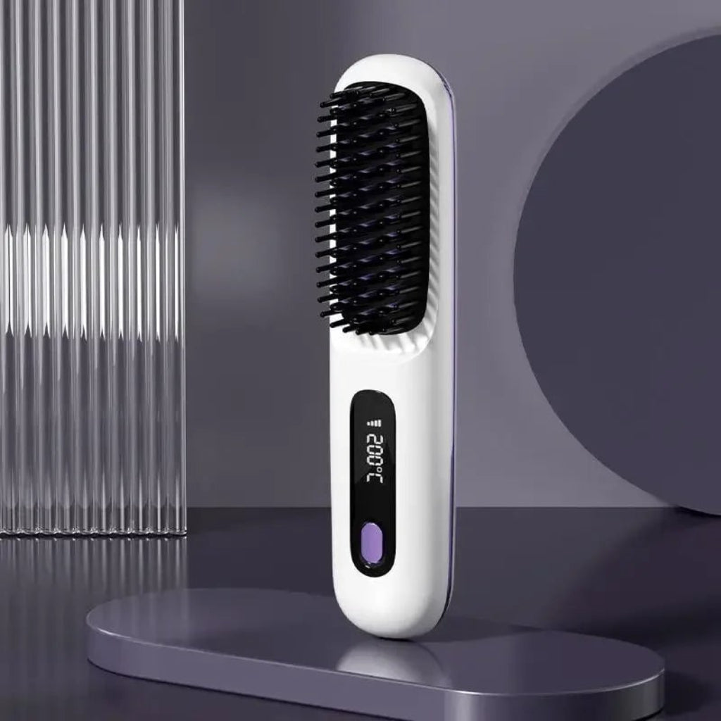 Piastra per capelli senza fili in ceramica ricaricabile per viaggi e styling in movimento