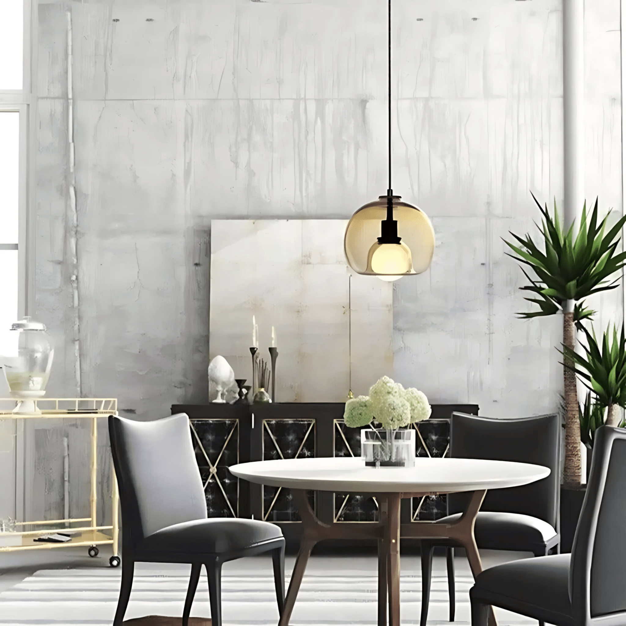 Clyde Glass Pendant Fixture With Handblown Modern Elegance