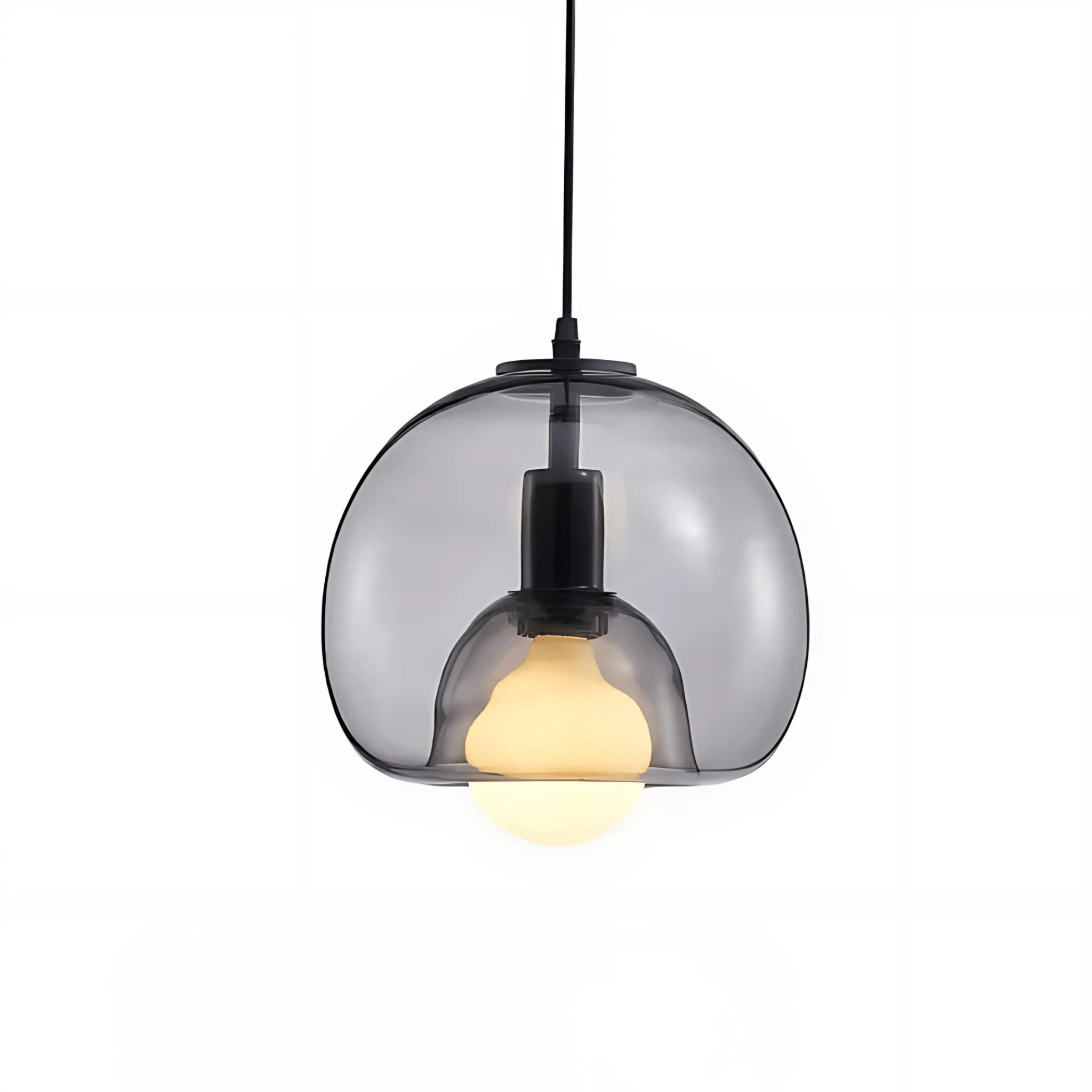 Clyde Glass Pendant Fixture With Handblown Modern Elegance