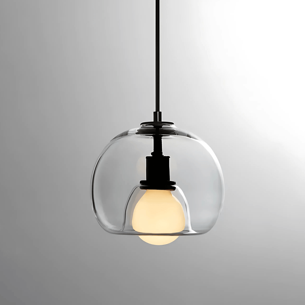 Clyde Glass Pendant Fixture With Handblown Modern Elegance