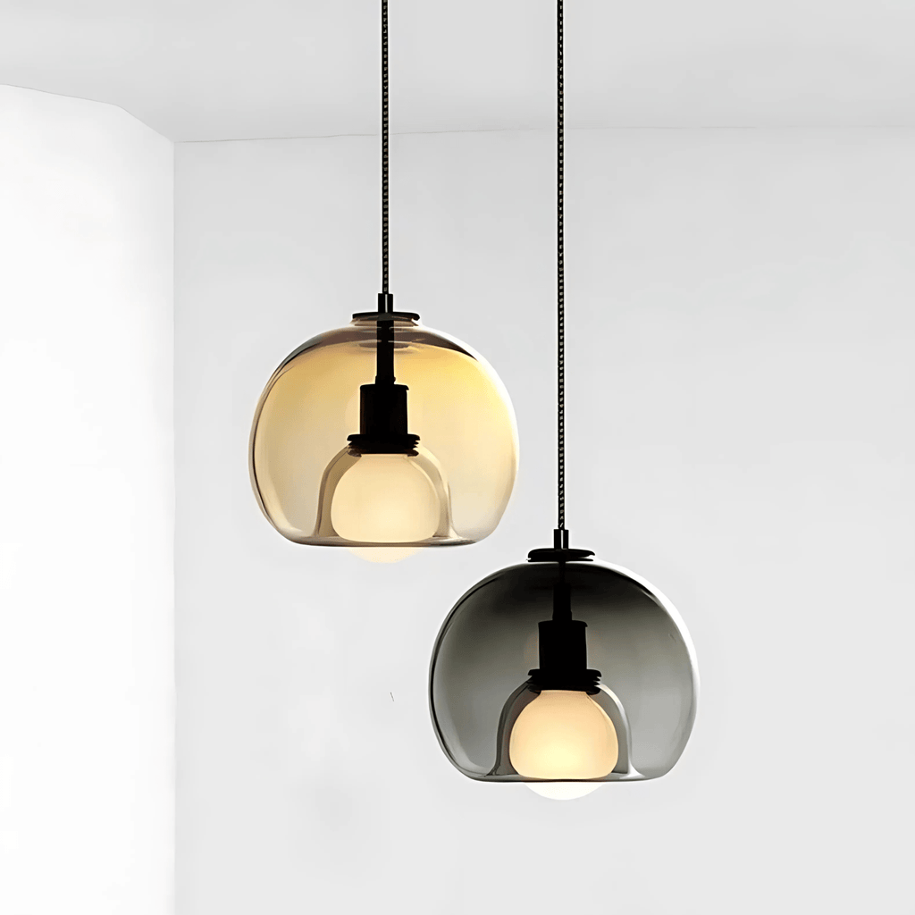 Clyde Glass Pendant Fixture With Handblown Modern Elegance