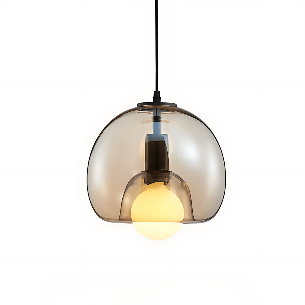 Clyde Glass Pendant Fixture With Handblown Modern Elegance