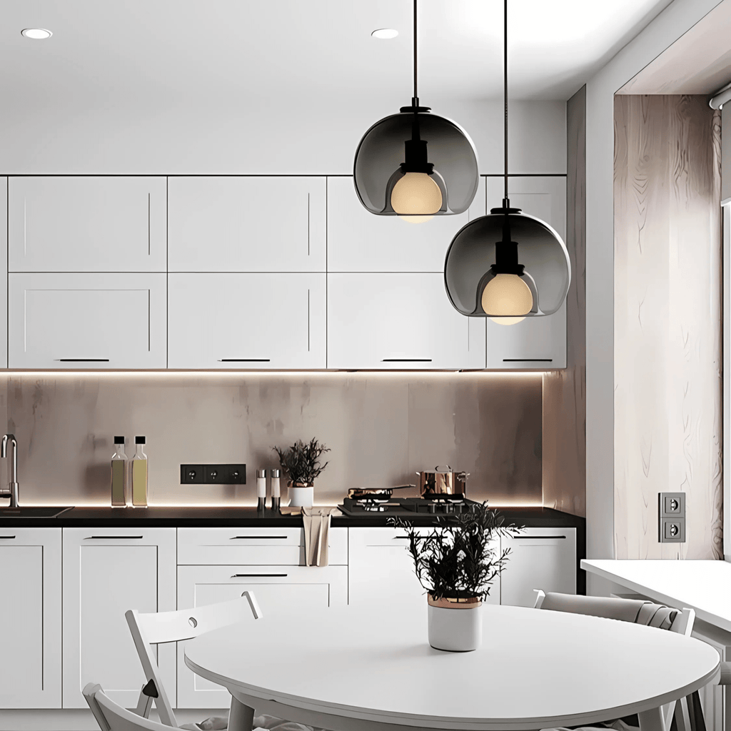 Clyde Glass Pendant Fixture With Handblown Modern Elegance