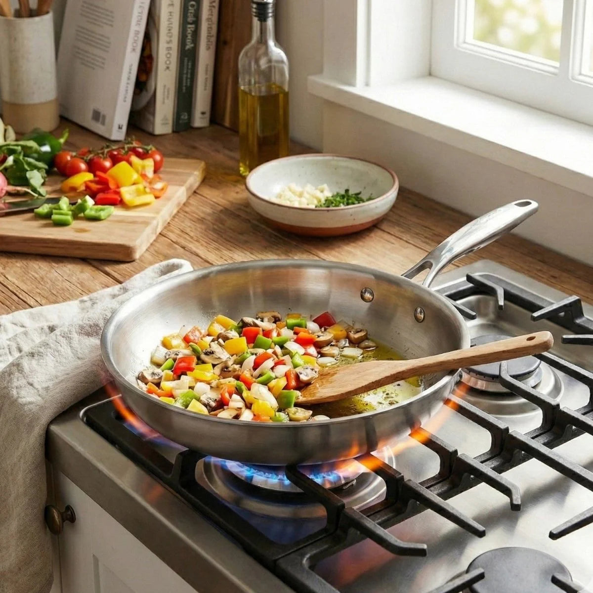 Sartén TitanHammer Pro | Utensilios de Cocina de Titanio Naturalmente Antiadherentes