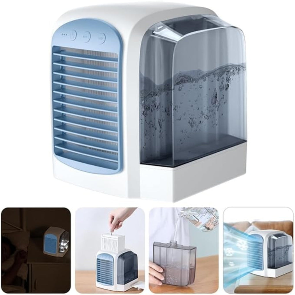 Raffreddatore portatile oscillante per uso domestico con raffreddamento evaporativo