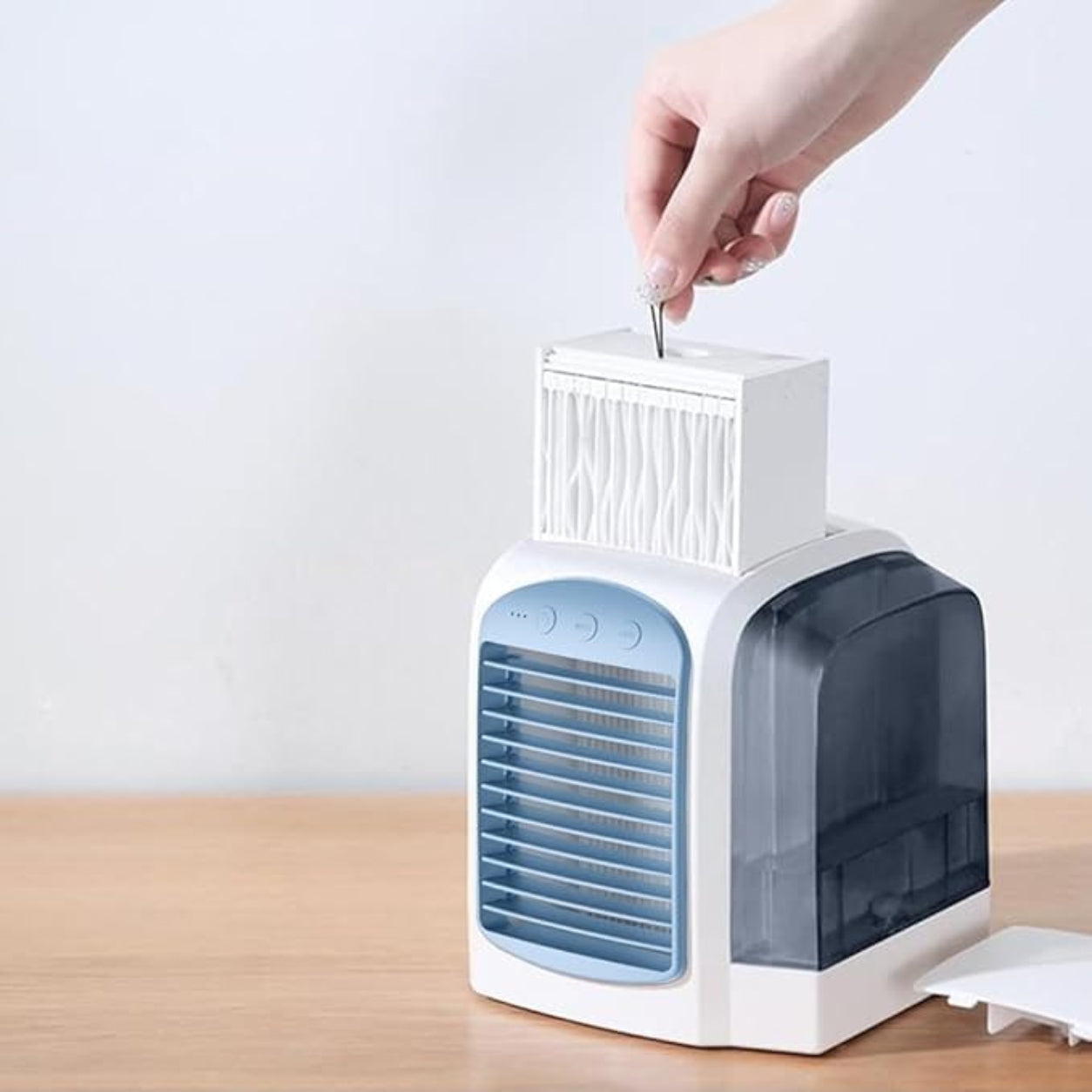 Raffreddatore portatile oscillante per uso domestico con raffreddamento evaporativo