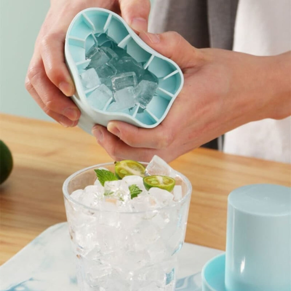 Portable Silicone Ice Tray Cup Set For Easy Ice Making