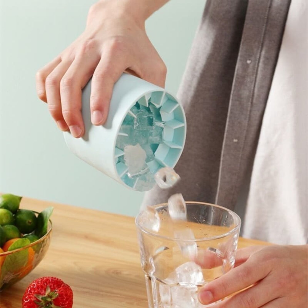 Portable Silicone Ice Tray Cup Set For Easy Ice Making