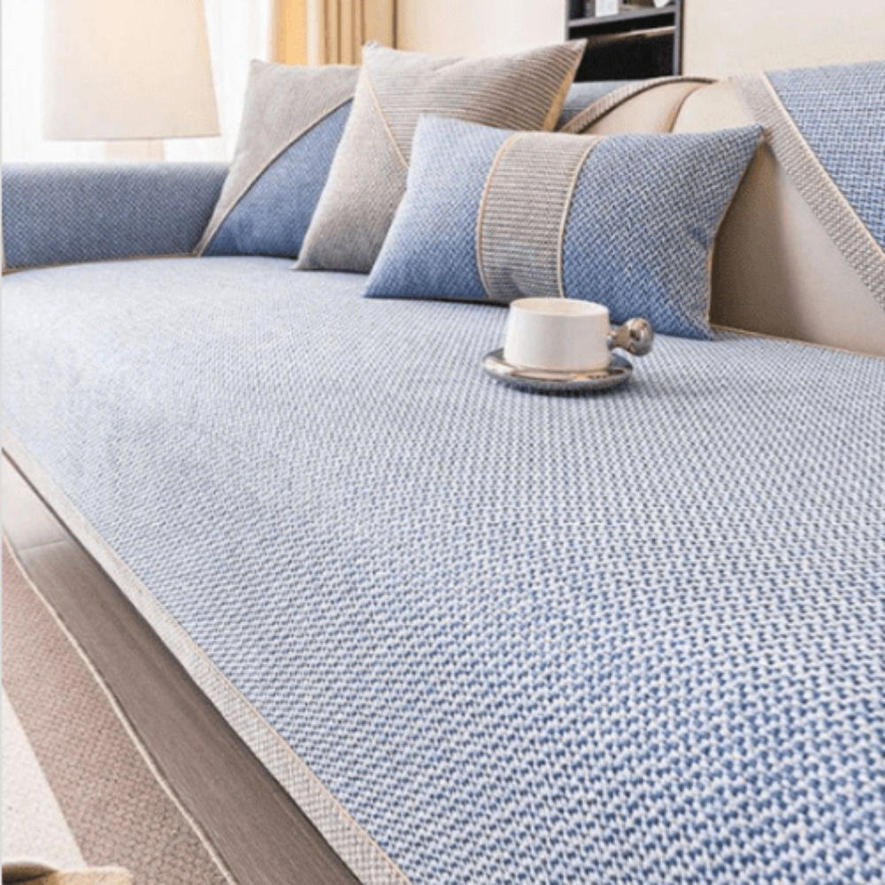Copertura in cotone per divani con protezione antiscivolo per mobili