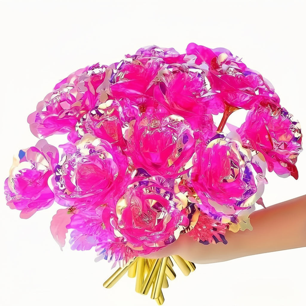 Artificial Rose Bouquet For Mother's Day Gift And Table Decor