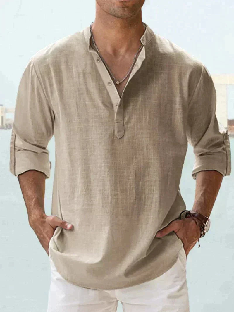 Calder Men Linen Shirt For Everyday Summer Casual Look