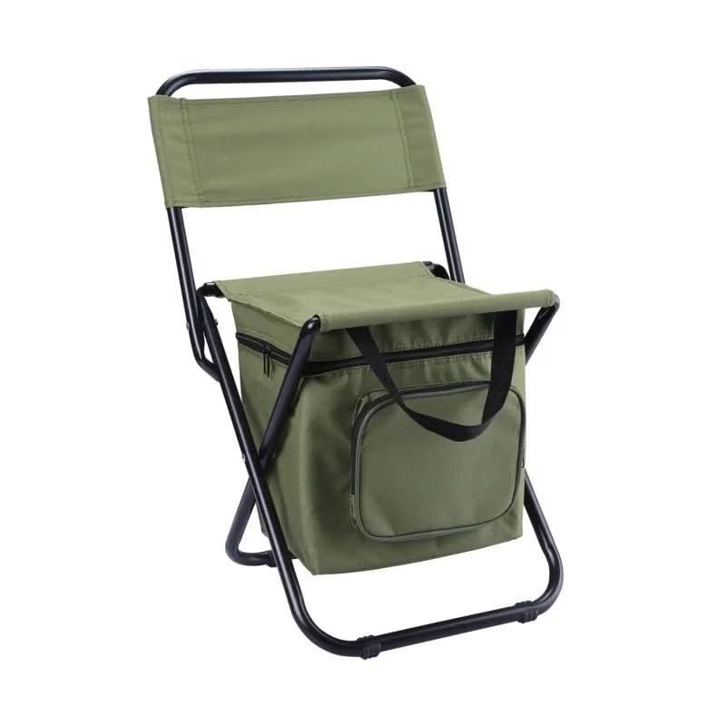 ChillCamp Folding Chair With Backrest And Integrated Cool Bag