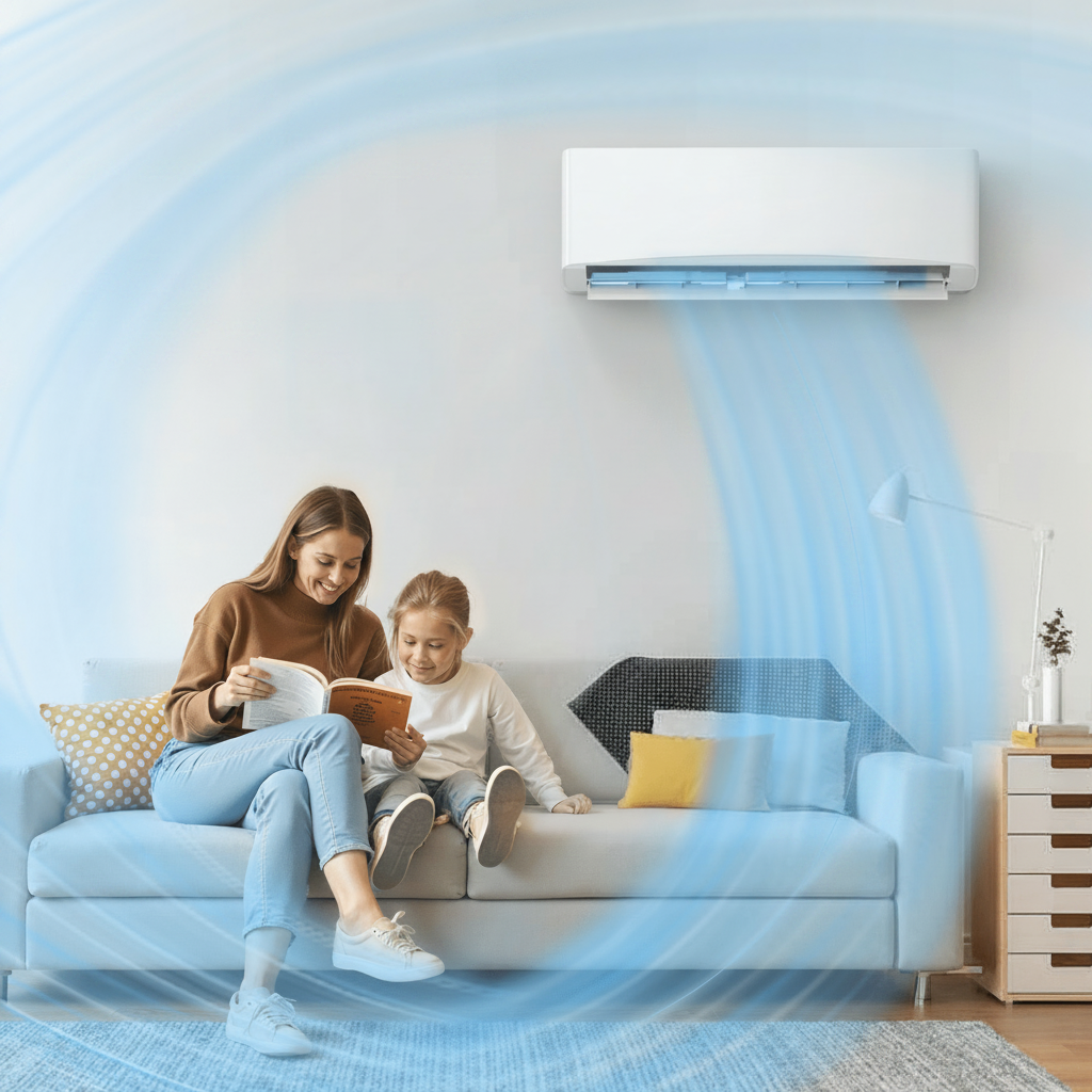 Přenosná klimatizace 12000 BTU s okamžitým chlazením a vytápěním