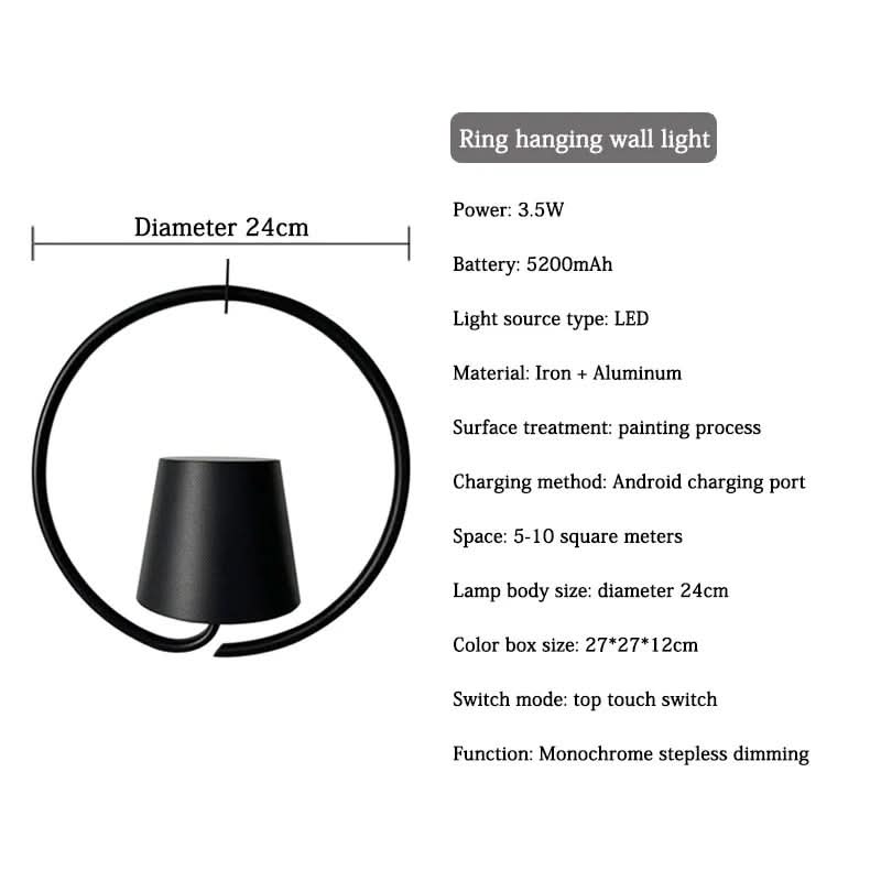 Lámpara colgante LED recargable NovaGlow para uso interior y exterior