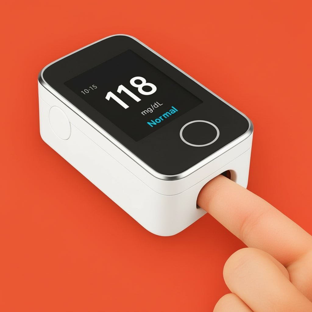 Finger Pulse Oximeter For Noninvasive Oxygen Saturation And Pulse Rate