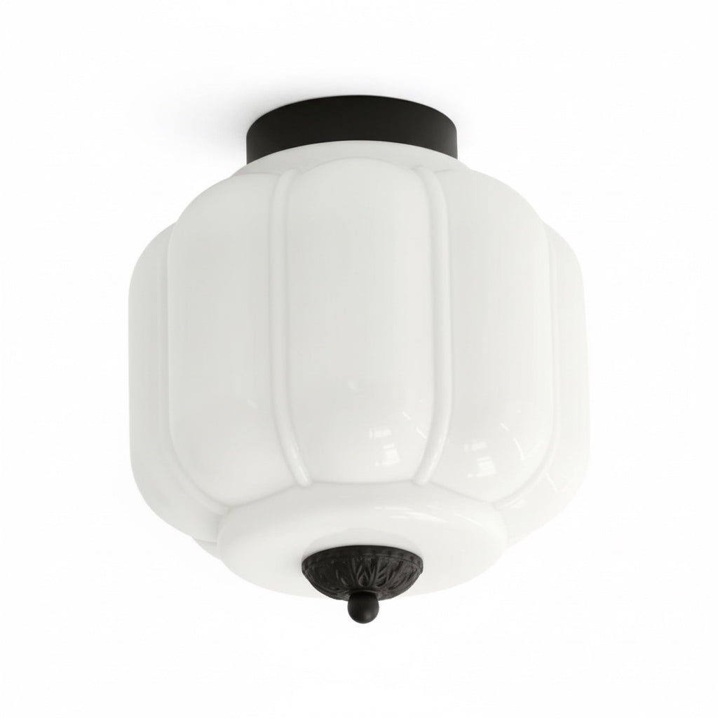 Stropní svítidlo Milk Glass s skleněným stínidlem, moderní přisazené, skandinávský styl