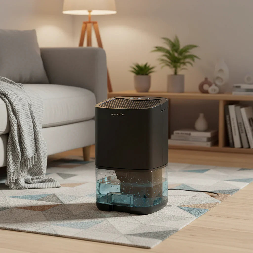 Compact Portable Dehumidifier For Home Use In Small Rooms