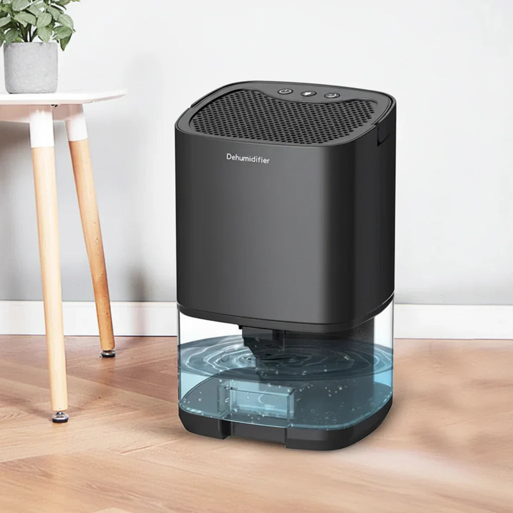 Compact Portable Dehumidifier For Home Use In Small Rooms And Spaces