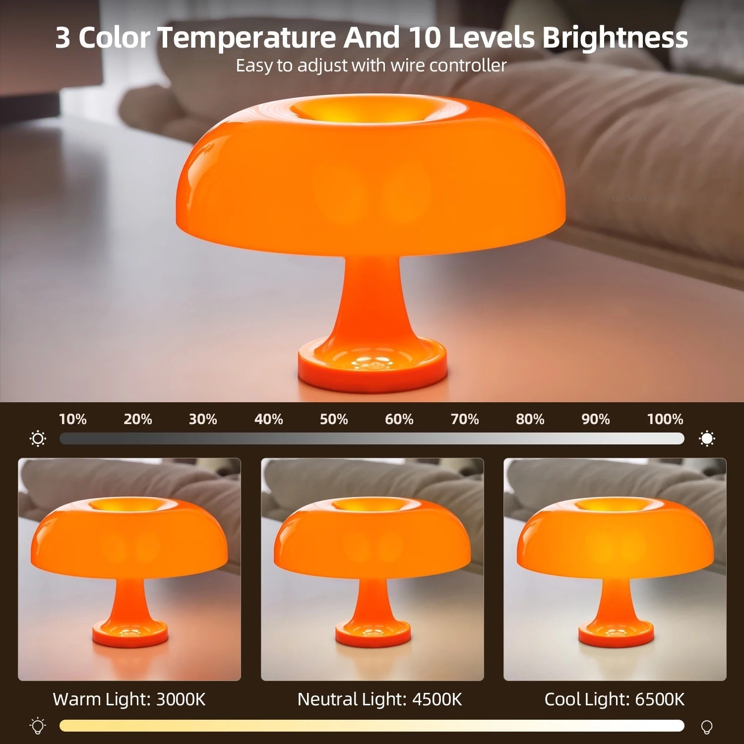 Mushroom Lamp With Bauhaus Style For Warm Home Ambience