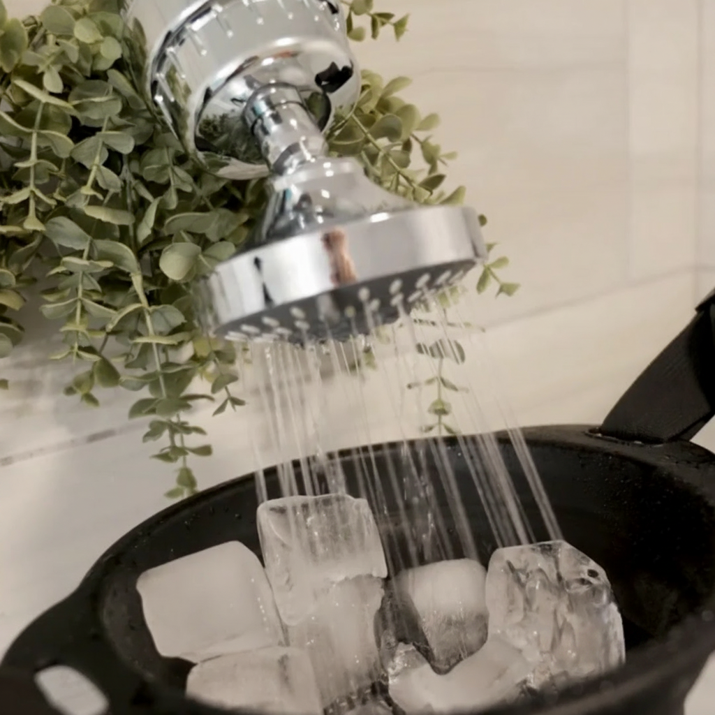 Hűtő asztali ventilátor jégterápiához és hideg merüléshez zuhannyal