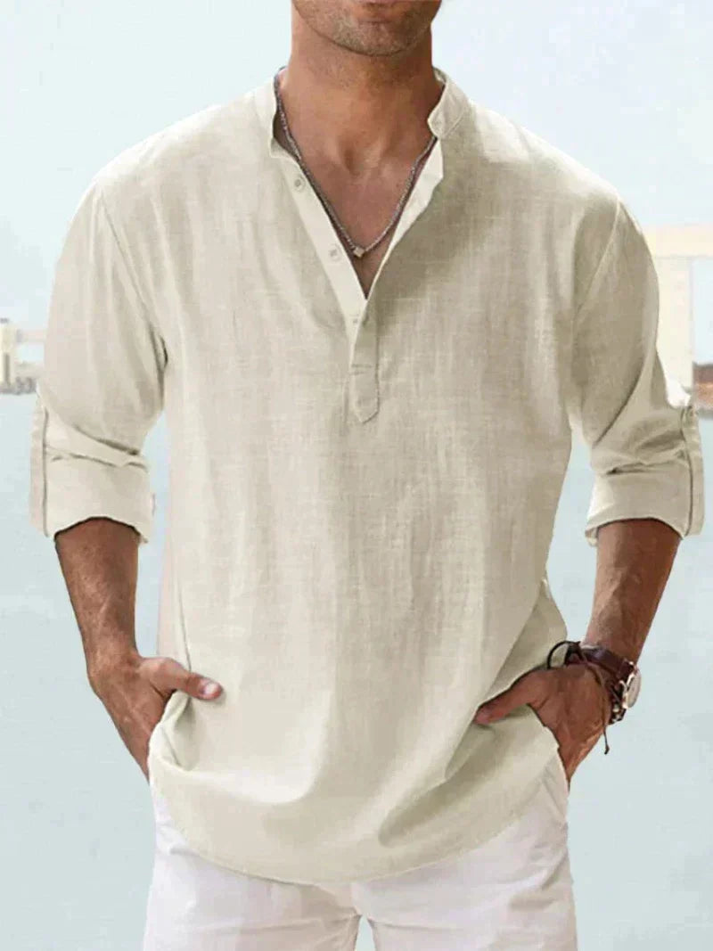 Calder Men Linen Shirt For Everyday Summer Casual Look