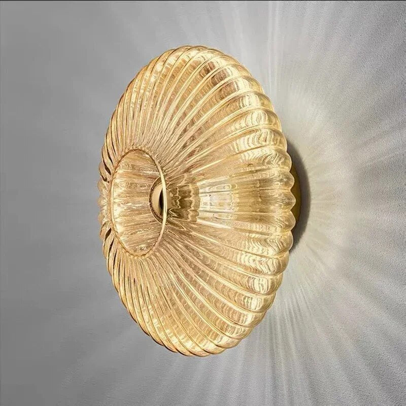 NovaLume Glas Ripple Lichter Innenwandlampen für Wohnkultur
