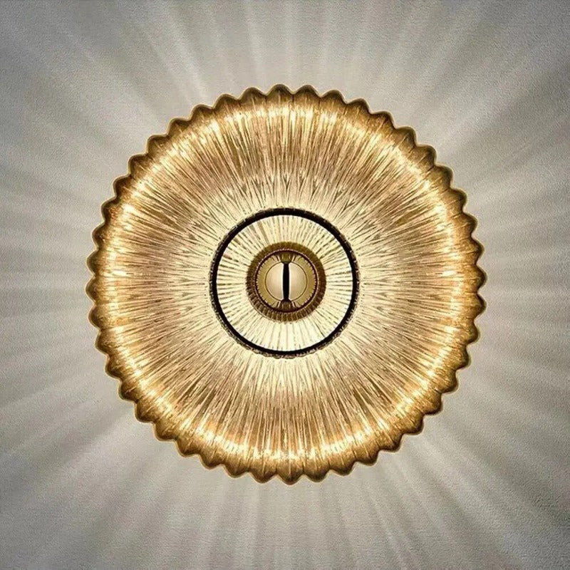NovaLume Glas Ripple Lichter Innenwandlampen für Wohnkultur