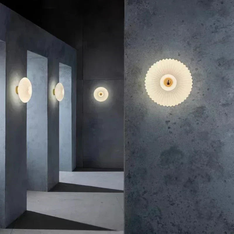NovaLume Glas Ripple Lichter Innenwandlampen für Wohnkultur