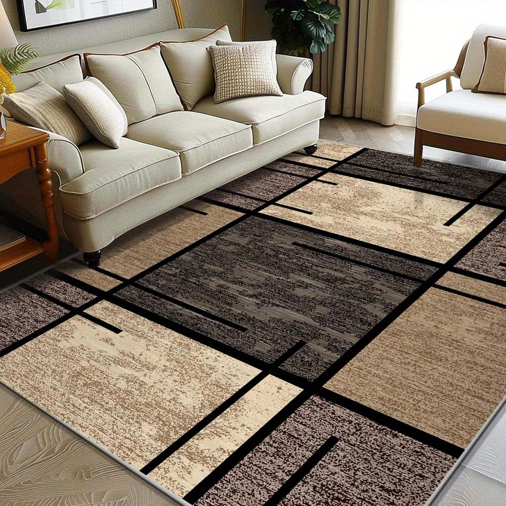 Tappeto Elegante Geometrico con Retro Antiscivolo Lavabile