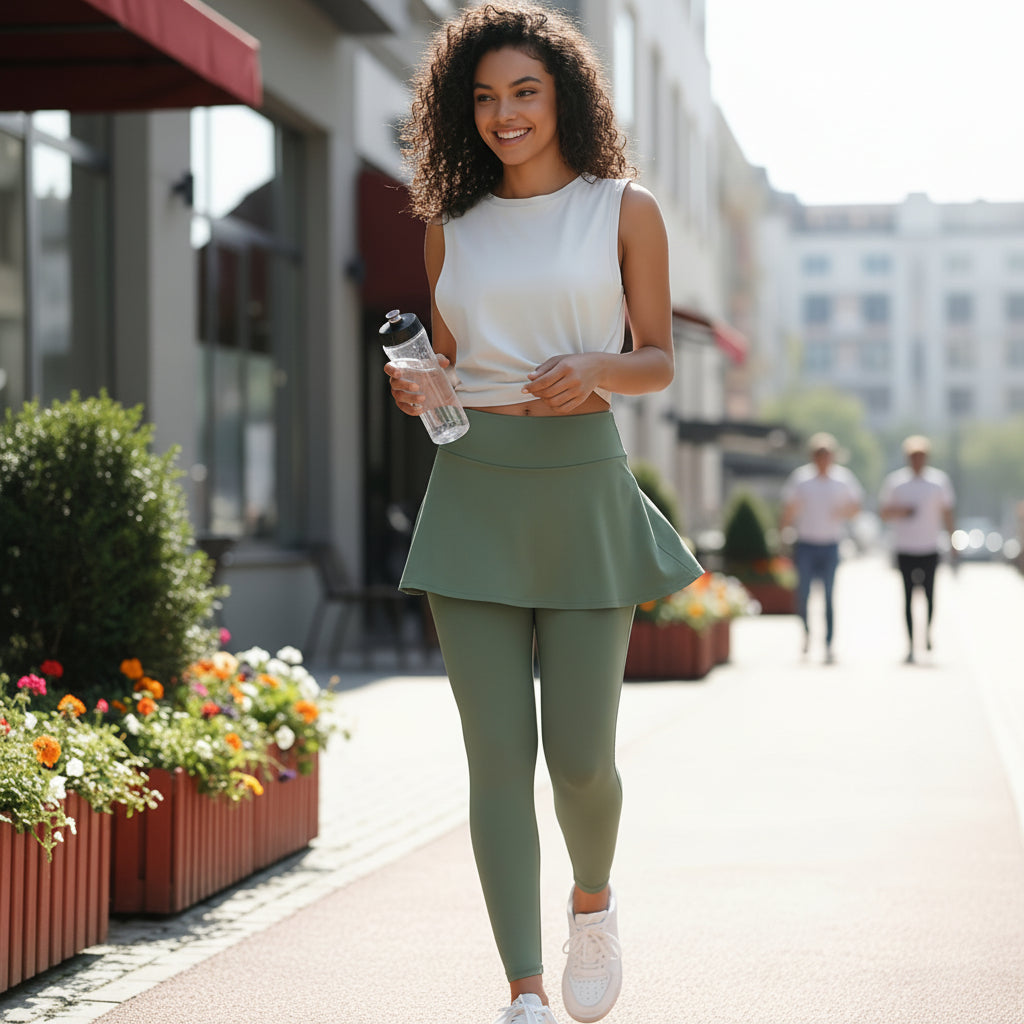 Flared High-Waist Yoga Pants With Stretch For Daily Comfort