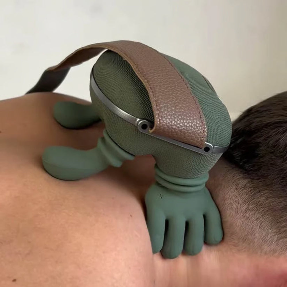 Massaggiatore da collo portatile riscaldato con terapia a vibrazione per casa o viaggio